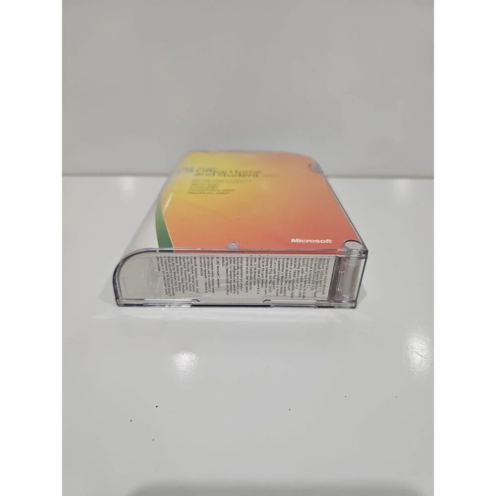 Microsoft MS Office 2007 Home & Student GENUINE Disc & Product Key w/ Case